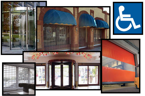 automatic and revolving doors, store gate doors